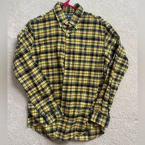 Ralph Lauren Flannel Button Dress Shirt M